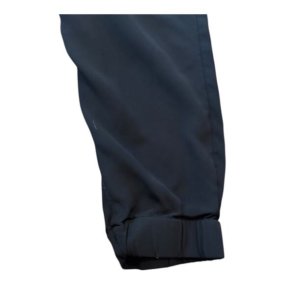H&M Navy Blue Silk Blend Joggers Size 8 Dress Pants 27" Inseam - Picture 2 of 4